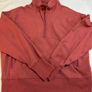 Old Navy Active Red Dynamic Fleece Pullover